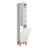 Szafka wysoka 2 drzwi Biała BALI WHITE 804 FSC, Comad