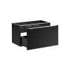 Szafka pod umywalkę Comad SANTA FE BLACK 80cm 2 szuflady