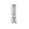 Szafka wysoka 2 drzwi 1 szuflada Biała BALI WHITE 800 FSC, Comad
