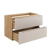 Szafka pod umywalkę Comad OCEAN BEIGE 90cm 2 Szuflady