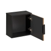 Szafka Górna Comad Qubik XILO BLACK WOTAN 35x35cm 1 Drzwi