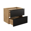 Szafka pod umywalkę Comad LUXOR BLACK 70cm 2 Szuflady