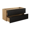 Szafka pod umywalkę Comad LUXOR BLACK 120cm 2 szuflady