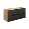 Szafka pod umywalkę Comad OCEAN BLACK 120cm 2 szuflady