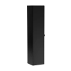 Szafka wysoka 160 cm 1 drzwi 2 szuflady Czarny Mat SANTA FE BLACK 80-01-B-1D2S, Comad
