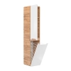 Szafka wysoka 2 drzwi Dąb Craft/Biały Połysk ARUBA WHITE 804 FSC, Comad
