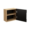 Szafka Górna Comad Qubik LUXOR BLACK 35x35cm 1 Drzwi