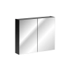 Szafka z lustrem Comad SANTA FE BLACK 80cm 2 drzwi