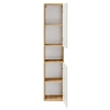 Szafka wysoka 2 drzwi Dąb Craft/Biały Połysk ARUBA WHITE 800 FSC, Comad
