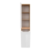 Szafka wysoka 2 drzwi Dąb Craft/Biały Połysk ARUBA WHITE 804 FSC, Comad