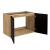 Szafka pod umywalkę Comad LUXOR BLACK 80cm 2 drzwi