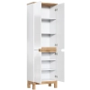 Szafka wysoka 4 drzwi Biała BALI WHITE 805 FSC, Comad