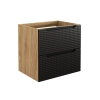 Szafka pod umywalkę Comad LUXOR BLACK 60cm 2 szuflady