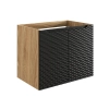 Szafka pod umywalkę Comad OCEAN BLACK 70cm 2 Drzwi