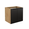 Szafka pod umywalkę Comad LUXOR BLACK 60cm 2 drzwi