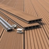 Deska Tarasowa Kompozytowa BERGDECK SKANDYNAWIA Kastanije, szczotkowany 300 × 15 × 2,5 cm