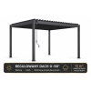 Zestaw Pergola bioklimatyczna aluminiowo-stalowa MIRADOR Element 88 - 3 x 4 m + ROLETA 3M | Antracyt