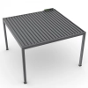 Pergola ogrodowa tarasowa aluminiowa elektryczna LUXE 3 x 4 m Antracyt z oświetleniem LED