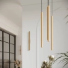 Lampa wisząca PASTELO 2 złota 2x8W G9 Sollux Lighting
