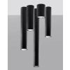Lampa podsufitowa LAGOS 40 czarna 1x12W GU10 Sollux Lighting