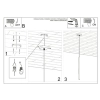 Lampa wisząca PASTELO 1 złota 1x8W G9 Sollux Lighting