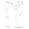 Lampa wisząca PASTELO 2 czarna 2x8W G9 Sollux Lighting
