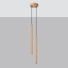 Lampa wisząca PASTELO 2 złota 2x8W G9 Sollux Lighting
