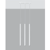 Lampa wisząca PASTELO 3 biała 3x12W G9 Sollux Lighting
