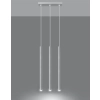 Lampa wisząca PASTELO 3 biała 3x12W G9 Sollux Lighting