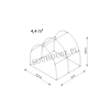 Tunel foliowy BV2 [4,4 m2] 2 x 2,2 x 1,9 m