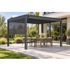 Zestaw Pergola bioklimatyczna aluminiowo-stalowa MIRADOR Element 88 - 3 x 4 m + ROLETA 3M | Antracyt