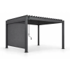 Zestaw Pergola bioklimatyczna aluminiowo-stalowa MIRADOR Element 88 - 3 x 4 m + ROLETA 3M | Antracyt