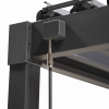 Zestaw Pergola bioklimatyczna aluminiowo-stalowa MIRADOR Element 88 - 3 x 4 m + Żaluzja + Girlanda | Antracyt