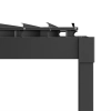 Zestaw Pergola bioklimatyczna aluminiowo-stalowa MIRADOR Element 88 - 3 x 4 m + Żaluzja + Girlanda | Antracyt