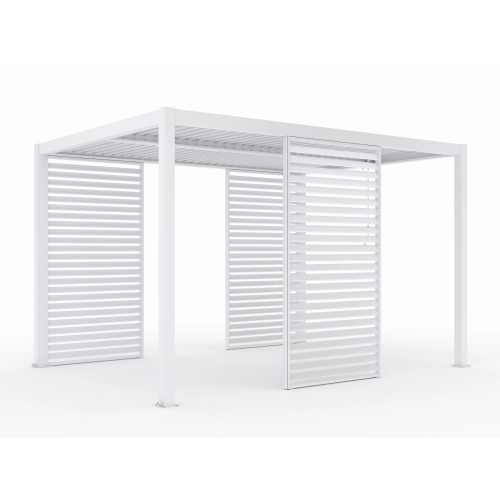 Panel żaluzjowy boczny LUXE 90 x 218 cm do Pergoli 3M Biały - 100% aluminium