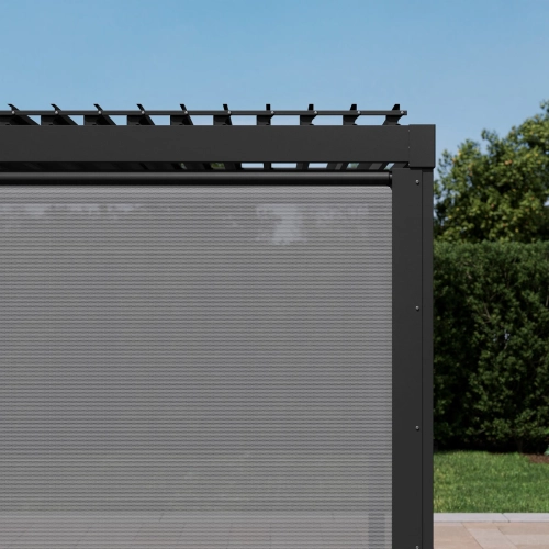 Roleta przeciwsłoneczna opuszczana 4M - Pergola tarasowa MIRADOR Solid 80 i Basic 88  - Antracyt