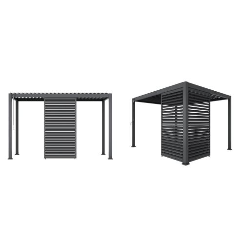Panel Żaluzjowy Regulowany 123 cm - Pergola tarasowa MIRADOR Classic i Premium 111 - Antracyt