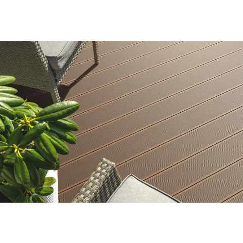 2m2 => zestaw deski+legary+klipsy Bergdeck KASZTAN 120 × 15 × 2,5 cm