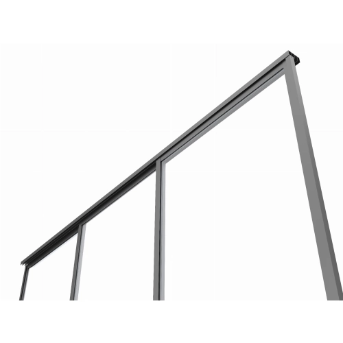 Szklane drzwi przesuwne S8 LUXE 270 x 218 cm do Pergoli 3 m - 100% aluminium antracyt