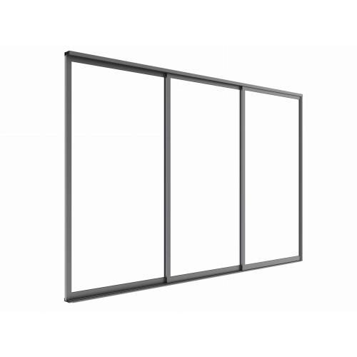 Szklane drzwi przesuwne S8 LUXE 270 x 218 cm do Pergoli 3 m - 100% aluminium antracyt
