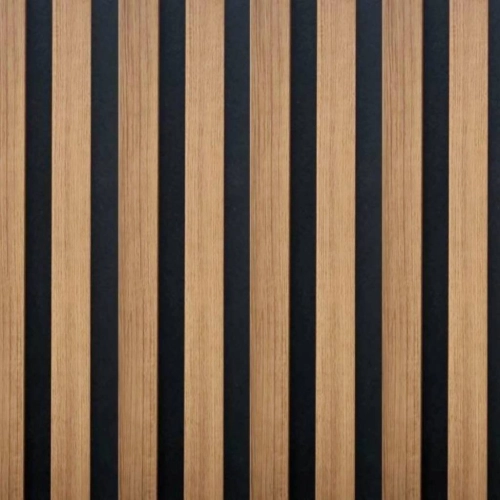 Lamele Akustyczne Dąb Naturalny Teak na Filcu 13,4 x 1,8 x 280 cm