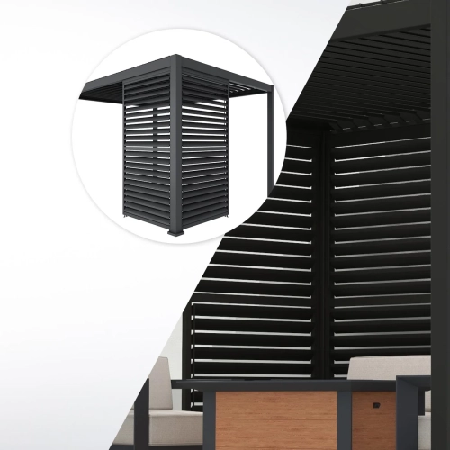 Panel Żaluzjowy Regulowany 123 cm - Pergola tarasowa MIRADOR Classic i Premium 111 - Antracyt