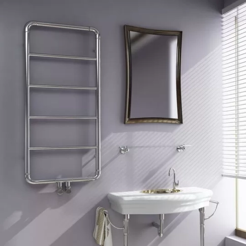 Grzejnik łazienkowy ART 1 chrom 530x1000mm 215W podłączenie grzałka L Imers