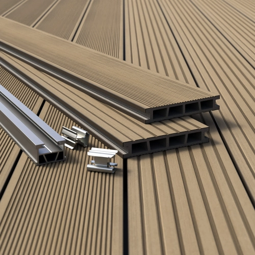 Deska Tarasowa Kompozytowa BERGDECK SKANDYNAWIA Ek, szczotkowany 300 × 15 × 2,5 cm