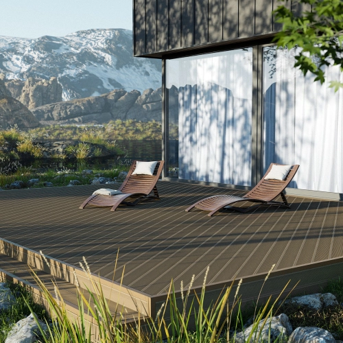 Deska Tarasowa Kompozytowa BERGDECK SKANDYNAWIA Ek, szczotkowany 300 × 15 × 2,5 cm