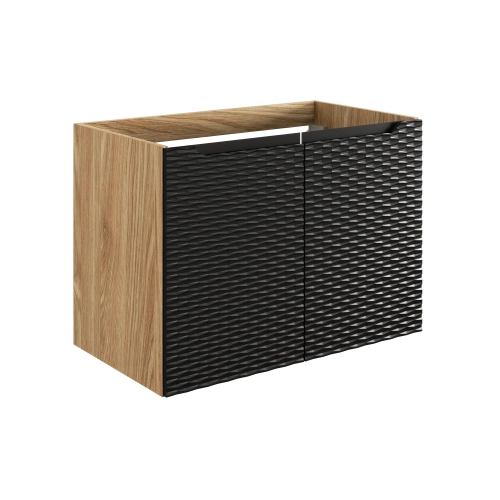 Szafka pod umywalkę Comad OCEAN BLACK 80cm 2 drzwi