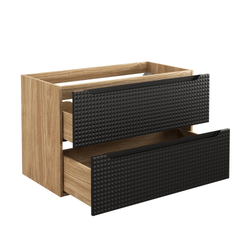Szafka pod umywalkę Comad LUXOR BLACK 90cm 2 Szuflady