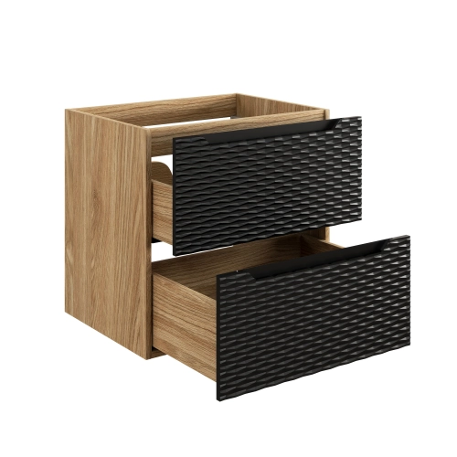 Szafka pod umywalkę Comad OCEAN BLACK 60cm 2 szuflady