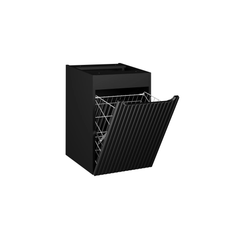 Szafka pod blat Comad NOVA BLACK 40cm z koszem na pranie