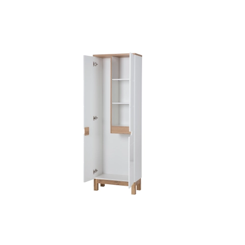 Szafka wysoka 3 drzwi Biała BALI WHITE 900 FSC, Comad